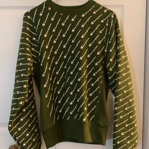 Woman’s champion all over long sleeve crew neck